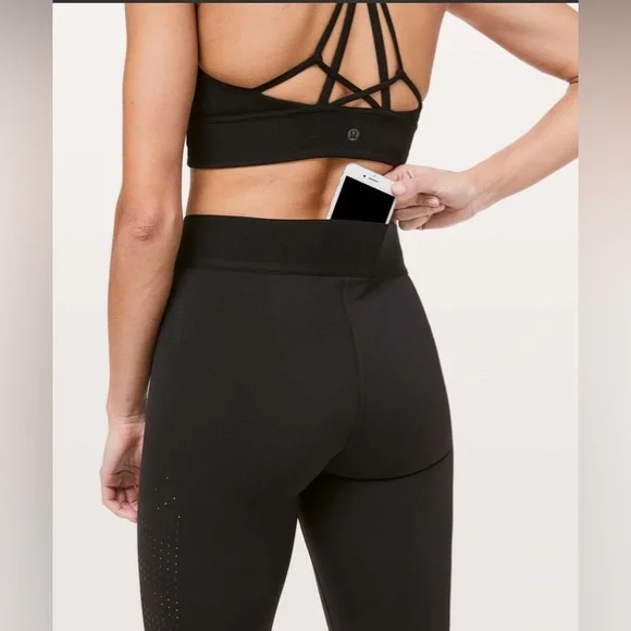 ‼️SOLD‼️ Lululemon Ride & Reflect Leggings lululemon X Soul Cycle Black - Picture 3 of 5